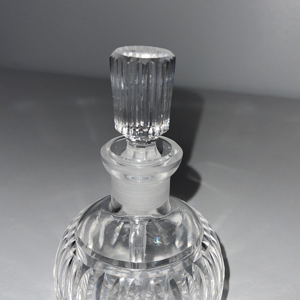 Vintage Waterford Vanity Crystal Perfume Bottle with Beveled Stopper Dauber - Picture 2 of 15